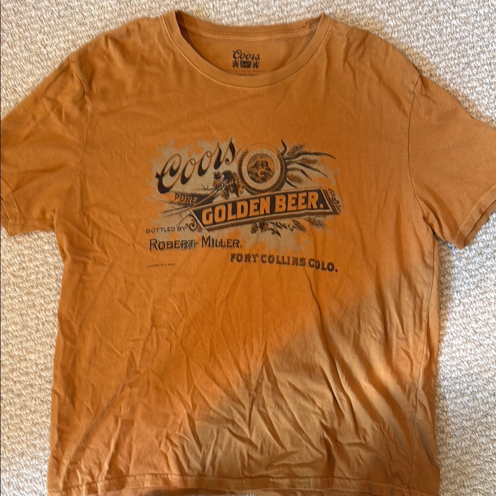 Lucky Brand Orange Graphic Tee